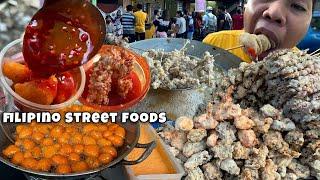 Filipino Street Food: Isaw, Chicken Skin, Butchi, Balot, Kwek-Kwek, Tempura, Fishball, Corndog