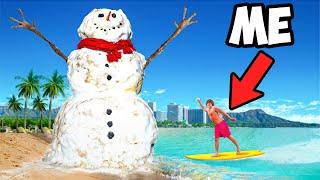 I Made a Real Snowman in Hawaii!