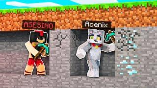 MINECRAFT: ACENIX vs 1 ASESINO  MINECRAFT SPEEDRUN con INVICTOR