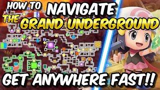 Get ANYWHERE in THE GRAND UNDERGROUND FAST!! Full Tutorial on ENTRY POINTS!!