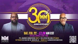 30th Church Anniversary with Dr. Jesse Wilson