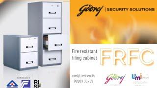 Godrej FRFC 4 Drawers (Fire Resistant Filing Cabinet) BIS rated for storage of imp files documents