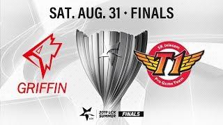 그리핀 vs SKT | 결승전 H/L 08.31 | 2019 LCK 서머