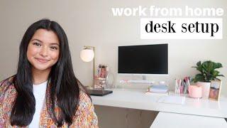 wfh desk setup & tour 2022 | hp desktop, logi tech, stationary + more