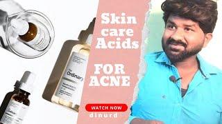 Skincare Acids For Acne "Niacinamideacid, Salicylicacid, Glycolicacid" Dermatologist Tested. Dinu Rd