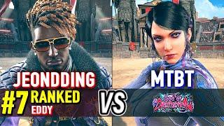 T8  JEONDDING (#7 Ranked Eddy) vs MTBT (Zafina)  Tekken 8 High Level Gameplay