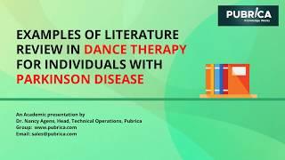 Examples of Literature Review in Dance Therapy - Pubrica