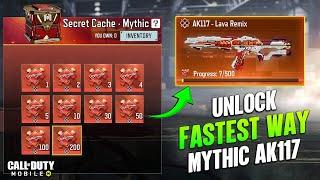 Fastest Way to Unlock Mythic AK117 Lava Remix in CODM - Free Secret Caches COD Mobile