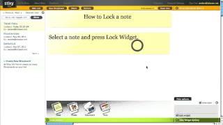 Stixy Tutorial - How To Lock A Note