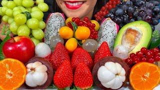 ASMR FRESH FRUIT PLATTER *MAKAN BUAH SEGAR* ताजे फल खाएं MUKBANG MASSIVE Eating Sounds