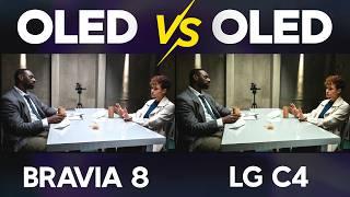 LG C4 OLED vs Sony BRAVIA 8 OLED TV Comparison (2024) in HDR