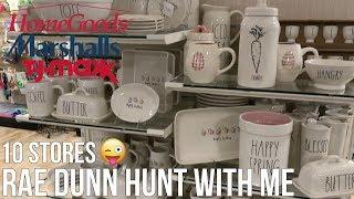 HUGE HOMEGOODS & TJMAXX SHOP WITH ME | RAE DUNN FINDS | 10 STORES IN ONE DAY!!