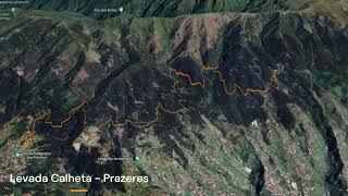 Levada Calheta - Prazeres Trail Map, Walking in Madeira