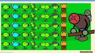 All Pea PvZ Vs Giga Gargantuar Vs Dr Zomboss Plants Vs Zombies Battlez