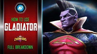 How To Use GLADIATOR Easily | Full Breakdown | Marvel Contest Of Champions