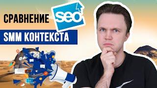 Отличие SEO от SMM и от контекстной рекламы