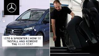 Mercedes-Benz Vito & Sprinter 2024 | How To Install & Remove The Rear Seat Or Bench