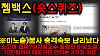 【젬백스 분석】※※미노출)본사 충격속보 난리났다소문이 진짜?이지영교수 임원진 비상소집."10만원이하 매도하면 안되는 3가지 이유" #젬백스 #젬백스주가 #주식 #제약바이오주