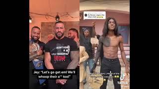 Roman reigns and the bloodline react to Nigerian tiktok star