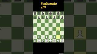 Fastest checkmate in chess। Fool's mate checkmate। ChessMove  #chesstricks #chessgame  #chess