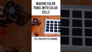 making solar panel with small solar cells #solarpanel #solar #shorts