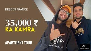 35,000 ₹ KA KAMRA !!! APARTMENT TOUR IN REIMS, FRANCE