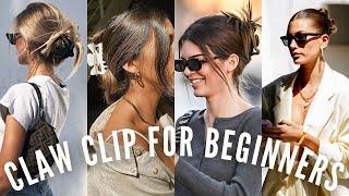 How To Put Your Hair Up In A Claw Clip For Beginners - Slow Talk Through