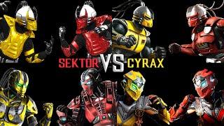 Evolution of Sektor VS Cyrax Fight MK3-MK1 [UPDATED] | 2K 60FPS