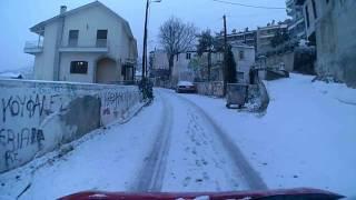 Βέροια 7/01/2017-Παγωνιά και χιόνι.