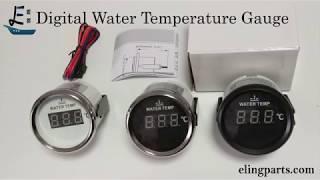 52mm(2") Digital Display Water Temperature Gauge Meter Indicator For Auto/Boat/Truck