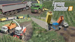 FS19 |Карта Кошмак| Пробная заготовка силоса Ростсельмаш F2650, КамаЗ, Scania Rline, John Deere 9800