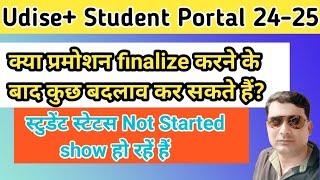 Udise plus student promotion finalize karne ke baad edit kar sakte haie? question & answers