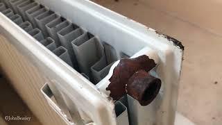 Leaking radiator simple DIY method to fix the dripping central heating radiator.