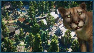 Cougar Enclosure | Pine Mountain Sanctuary | Planet Zoo North America DLC | Speed Build