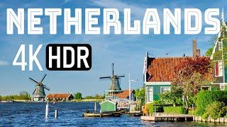 Netherlands Tourist Attractions in 4K | Ultra HD 60FPS Video with Relaxing Music