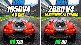 SACANAGEM!!  XEON 1650 V4 vs XEON 2680 V4 - TESTES EM 13 JOGOS no ULTRA E LOW, MENTIRAM PRA VCS !!