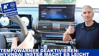 It's that easy to deactivate the speed warning system in the Hyundai Inster | AusfahrtTV News