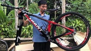 Khui Thùng Xe Đạp Đấu Giá Nhật - Giant MTB carbon bánh 29 - FuJi carbon group điện Ultegra 6770