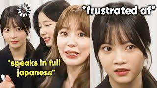 EUNCHAE's funny reaction to SAKURA speaking in full japanese and can't understand what she's saying