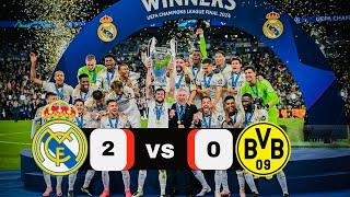 Real Madrid x Dortmund | 2 - 0 | Extended Highlights And Goals | UEFA Champions League Final 2024 |