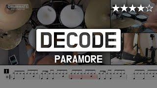 [Lv.16] Decode - Paramore () Pop Drum Cover (Score, Lessons, Tutorial) | DRUMMATE