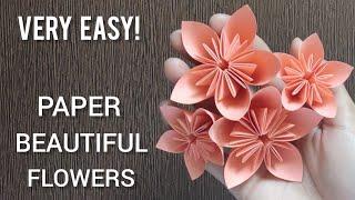 How to make an easy flower out of paper? | decorative flowers!