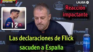 No creerás el comentario de Flick tras la derrota del Barcelona por 2-1 ante Las Palmas