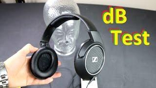 Sennheiser HD 429 headphones sound dB SPL test