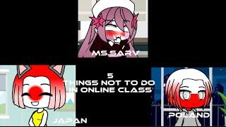 5 things not to do in online class.