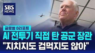 AI 전투기 직접 탄 공군 장관 "지치지도 겁먹지도 않아" / SBS / #D리포트