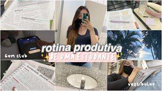 rotina de uma estudante  | vestibulares + um dia produtivo