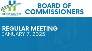 Board of Commissioners Meeting |  January 7, 2025