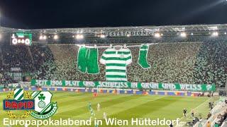 SK Rapid Wien vs. Shamrock Rovers | Choreos, Europapokal Atmosphäre & Remis wird wie Sieg bejubelt