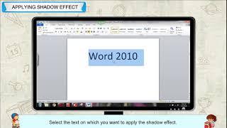 Applying Shadow Effect in MS Word 2010